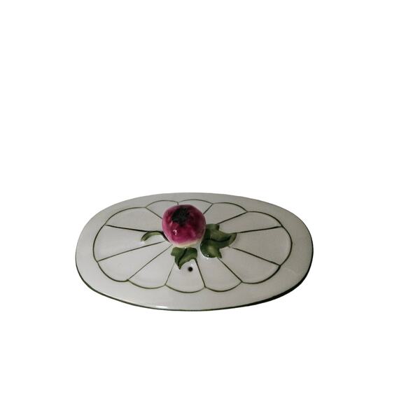 Rare Victoria China Czechoslovakia Art Deco Style Aladdin Radish teapot - Picture 2 of 5